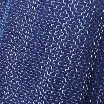 【遠州木綿】藍染刺し子織り　羽織コート　紺地の画像