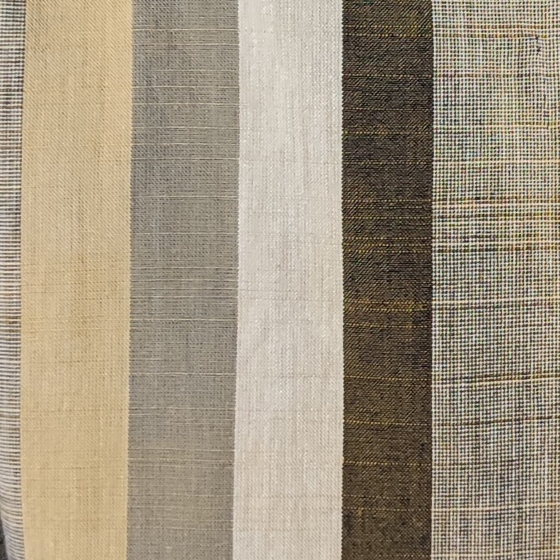 【遠州綿紬】オフタートルロングチュニック　重ね縞　百舌（もず）の画像