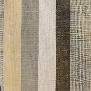 【遠州綿紬】オフタートルロングチュニック　重ね縞　百舌（もず）の画像