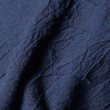 【亀田縞】十枚ハギフレアスカート　ワッシャー　紺の画像