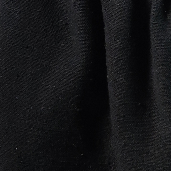 【遠州綿紬】綿麻ストレートパンツ　あらし黒の画像