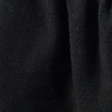 【遠州綿紬】綿麻ストレートパンツ　あらし黒の画像