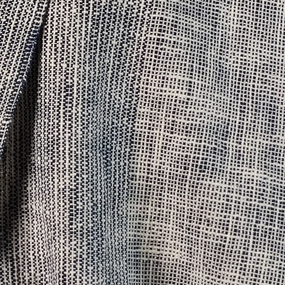 【遠州木綿】　綿ショール  みやま 紺白の画像