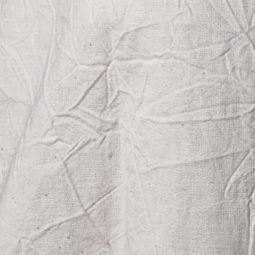 【亀田縞】ロングカフスショートブラウス　ワッシャー　オフホワイトの画像