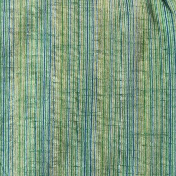 【遠州綿紬】フレンチ袖スキッパー　踏青の画像