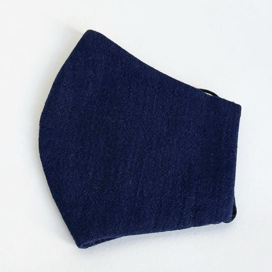 【備後絣】藍染マスク　楊柳サマーの画像