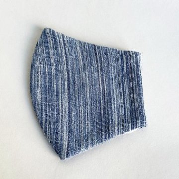 【備後絣】藍染マスク　楊柳サマーの画像