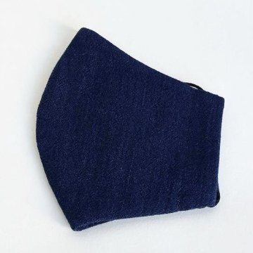 【備後絣】藍染マスク　楊柳サマーの画像