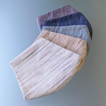 【遠州綿紬】マスク なな色パステルの画像
