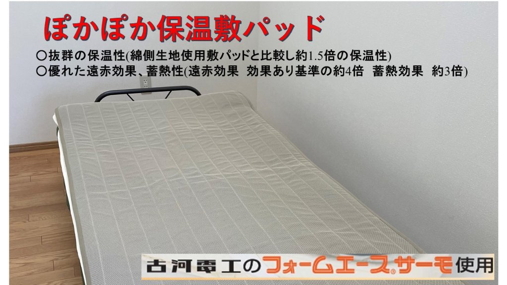 フォームエース®サーモぽかぽか保温敷パッド　クッションパッドセットの画像