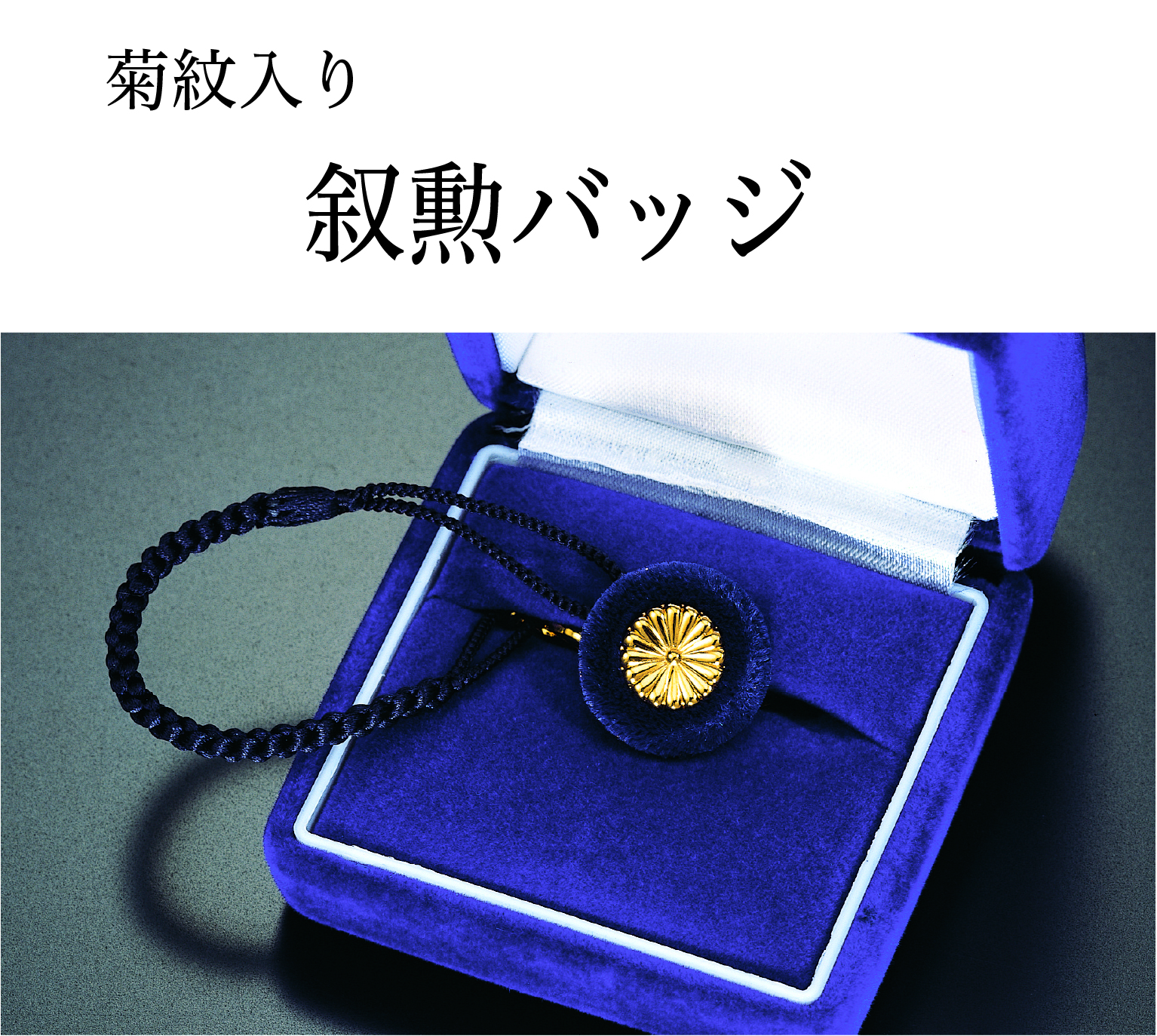 叙勲バッジ　（菊紋）の画像