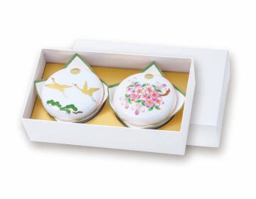 有田焼ボンボニエール　法要・法事用(菊紋入り)の画像