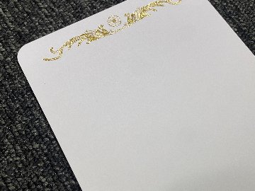挨拶状　単カード　（菊紋シール・封筒セット）印刷なしの画像