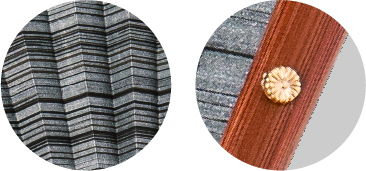 伊場仙 しけびき扇子セット 黒（菊紋入り）の画像