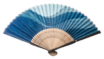 伊場仙 涼風布扇子（菊紋入り）の画像