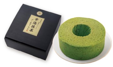 鈴木園 厳選 宇治抹茶バームクーヘン（菊紋入り）の画像