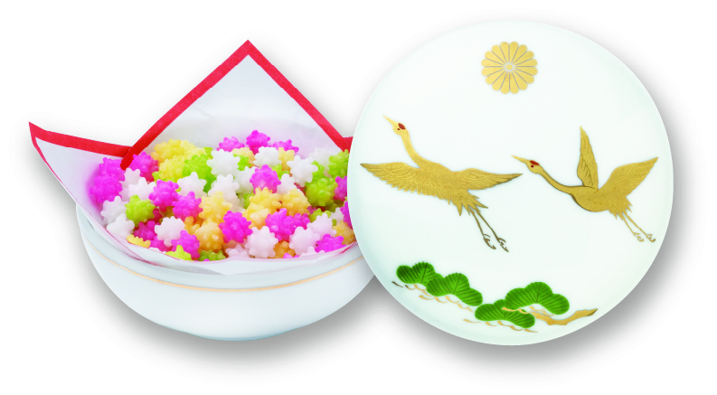 有田焼ボンボニエール (菊紋入り)｜東京叙勲-叙勲・褒章の菊紋入り記念