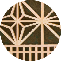 書院組子　勲記・勲章用額　J-3（菊紋入り）の画像