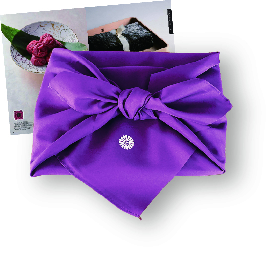 風呂敷　紫　（菊紋入り）の画像