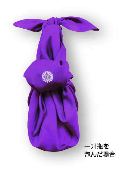 風呂敷　紫　（菊紋入り）の画像