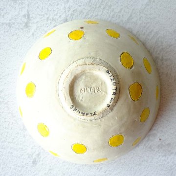 キイロ水玉お茶碗の画像
