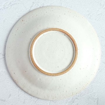 泥白からくさリム皿の画像