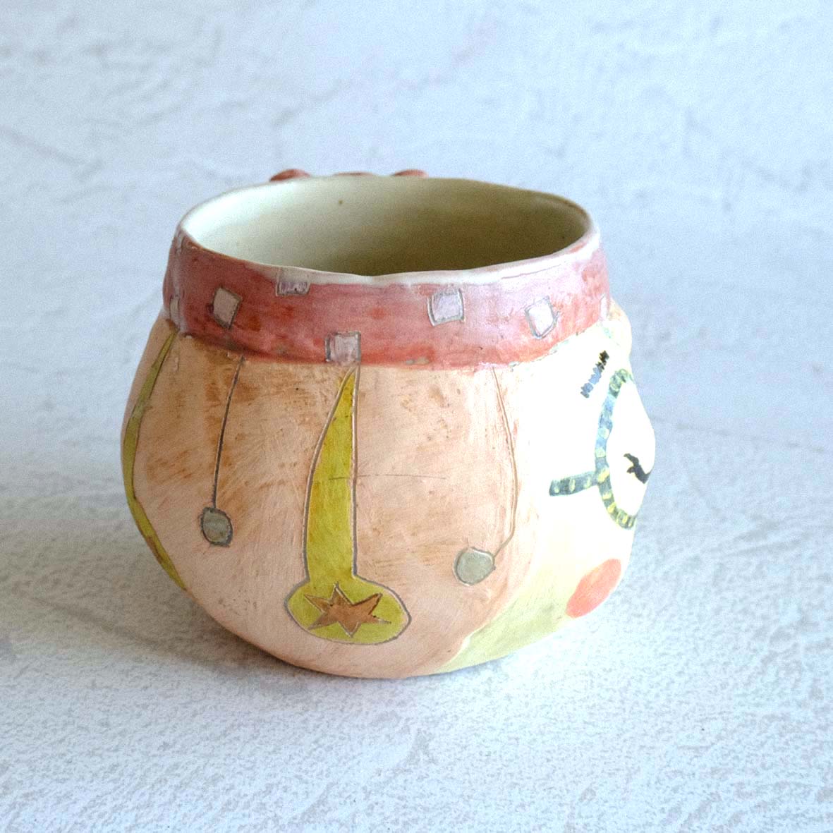 こばやしゆふ　ミル&棒　陶器　サイン有り こばやしゆふ ミル&棒 陶器 サイン有り こばやしゆふ ミル&棒