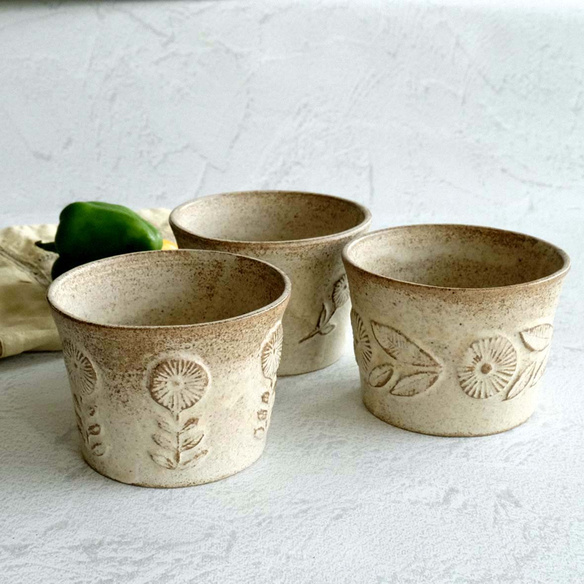 新品未使用　タナベヨシミ　インド人カップ　作家　陶器　皿 タナベヨシミ インド人 cup －作家もの陶器・うつわ・アートの