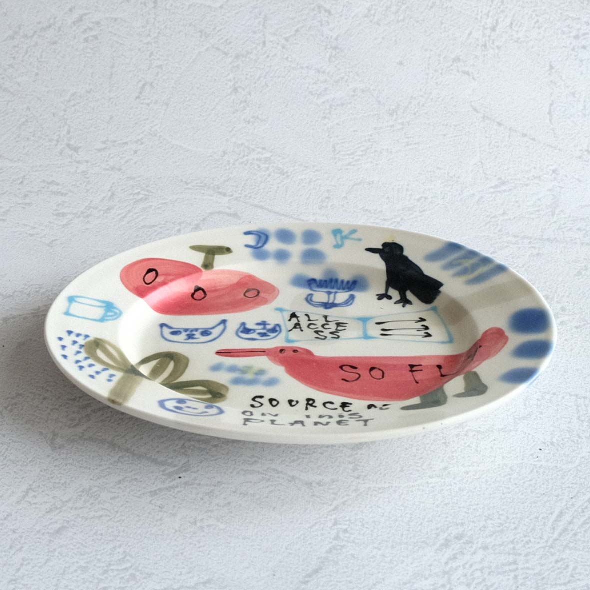 ８寸丸絵皿の画像