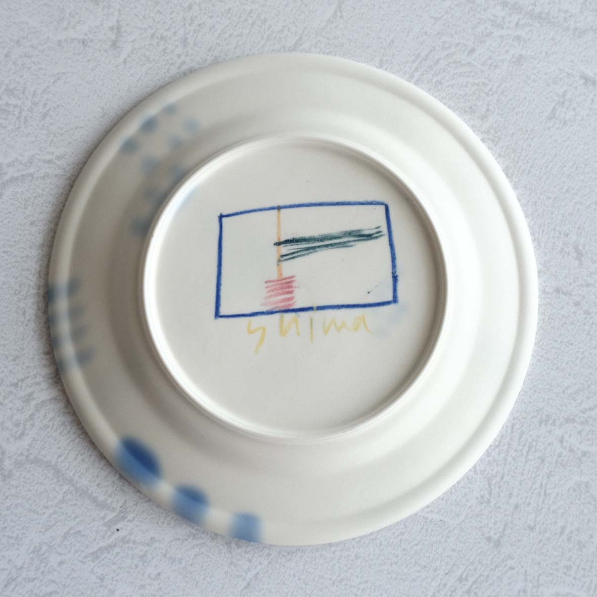 ８寸丸絵皿の画像