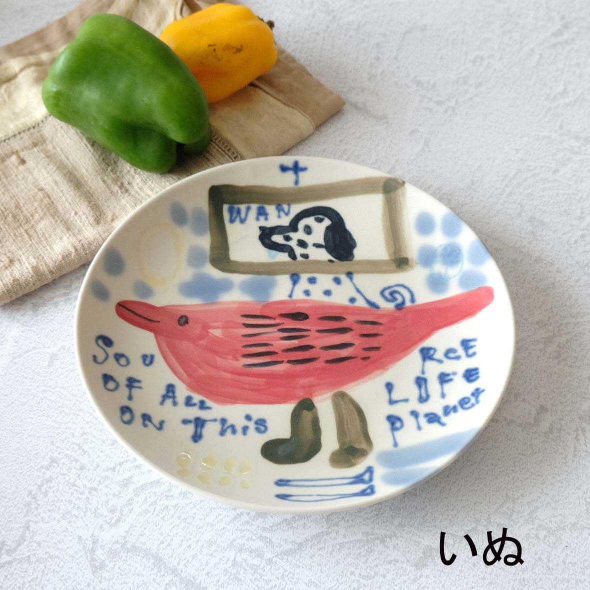 ６寸丸絵皿の画像