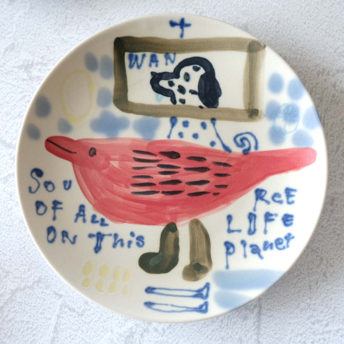 ６寸丸絵皿の画像