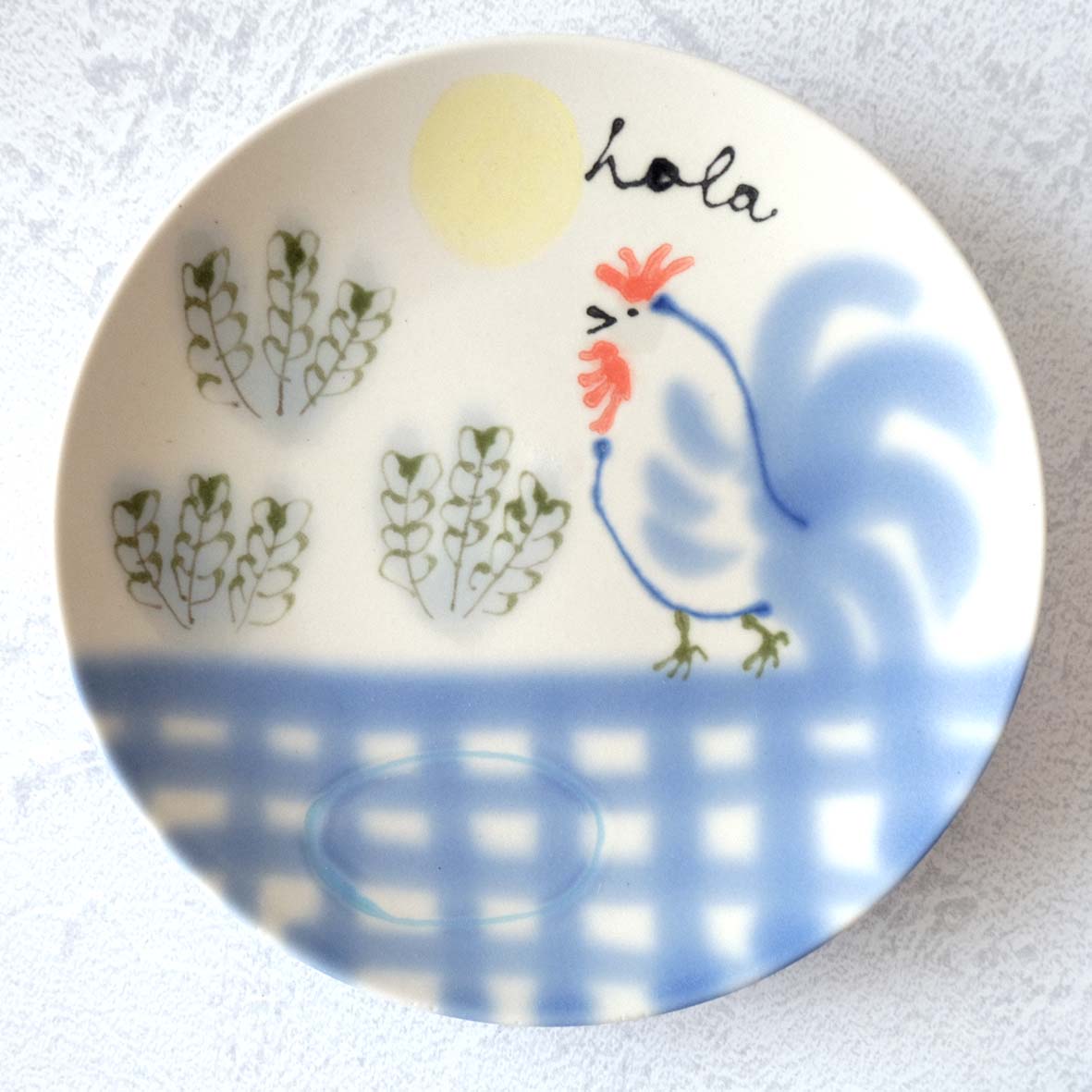 ６寸丸絵皿の画像