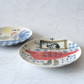 ６寸丸絵皿の画像