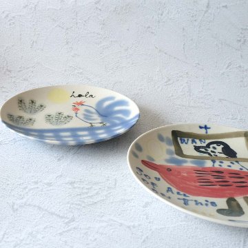 ６寸丸絵皿の画像