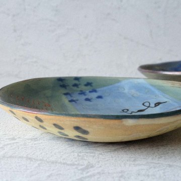 5寸丸深絵皿の画像