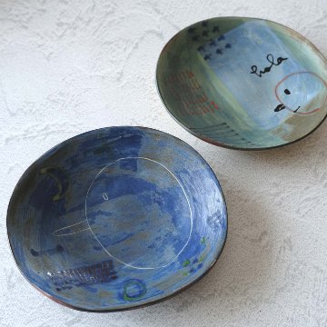 5寸丸深絵皿の画像