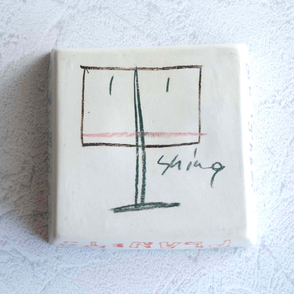 四角深絵皿の画像