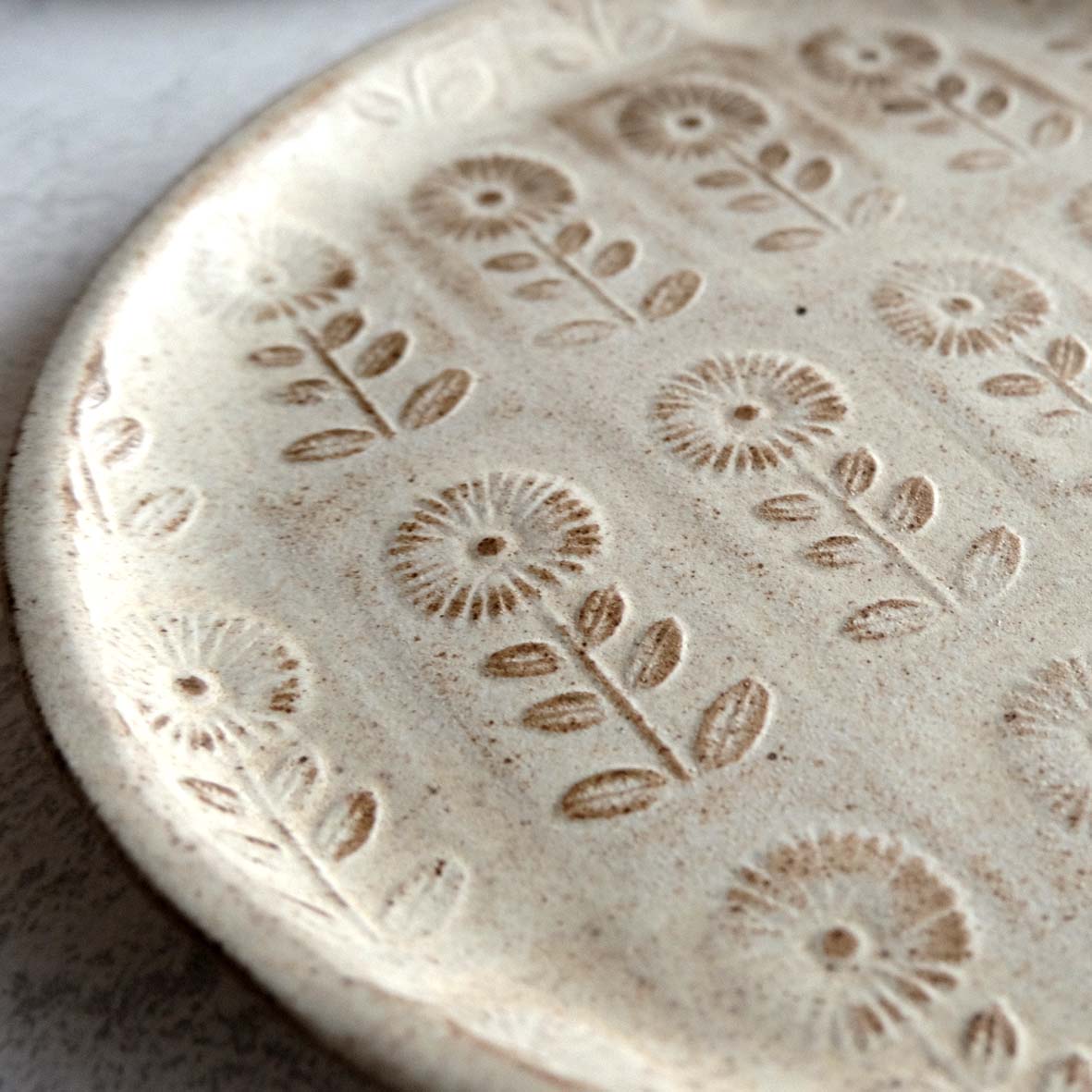 鳥・花模様皿の画像