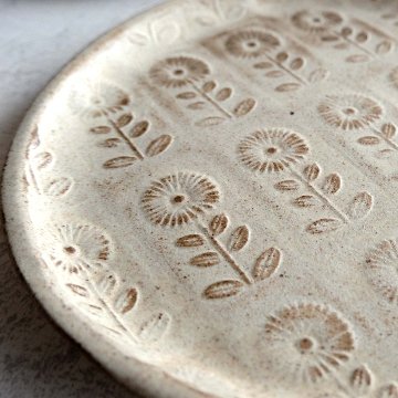 鳥・花模様皿の画像