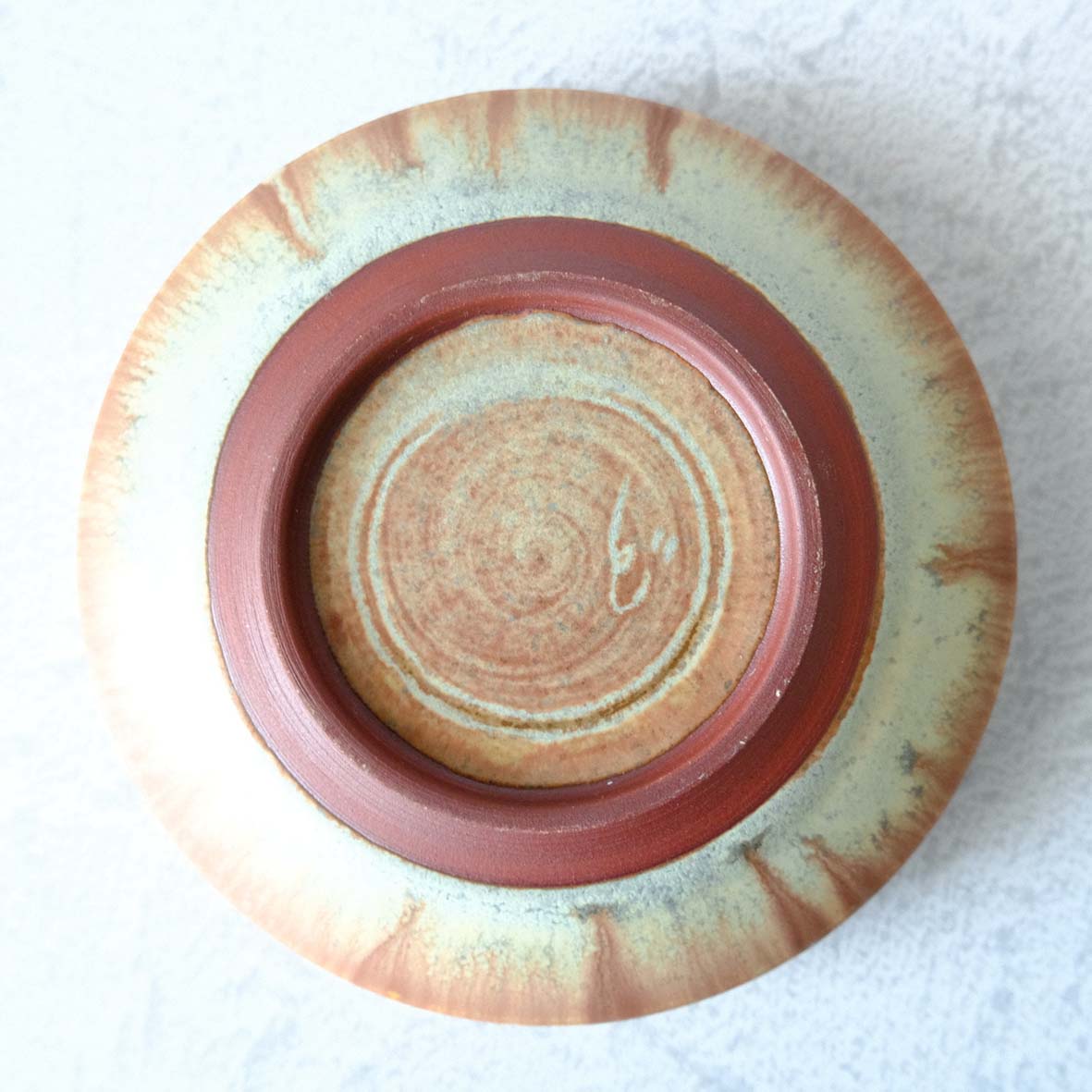 ｽﾘｯﾌﾟ模様丸浅鉢Ｓの画像