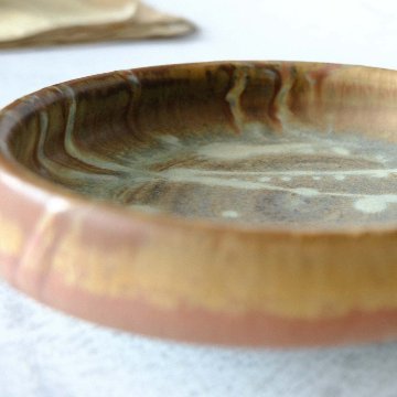 ｽﾘｯﾌﾟ模様丸浅鉢Ｓの画像