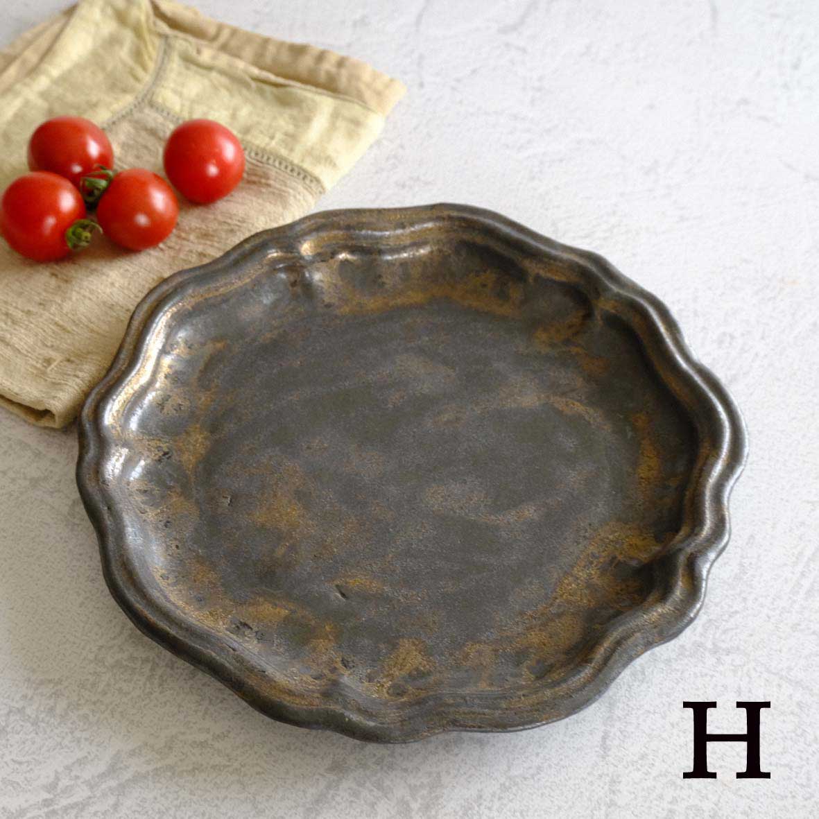 フリル丸平皿の画像