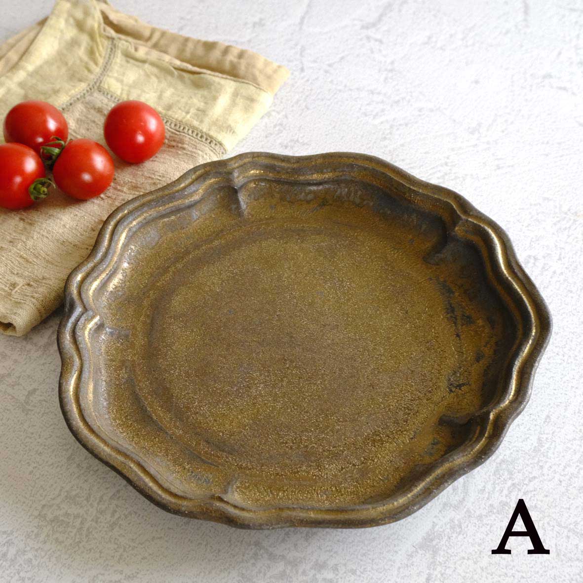 フリル丸平皿の画像