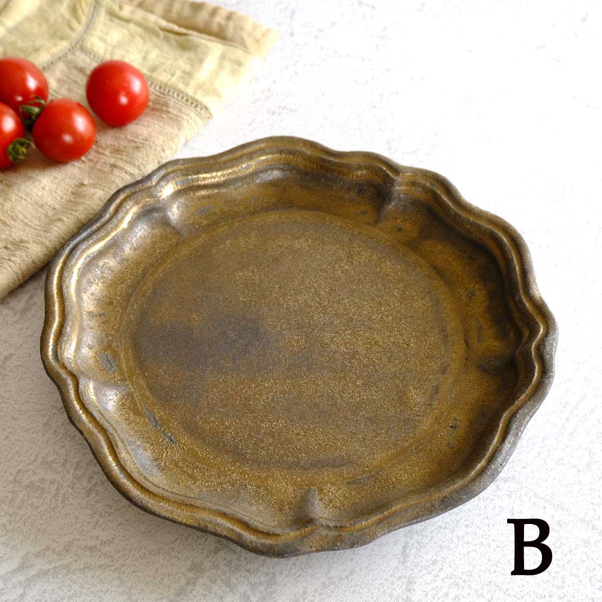 フリル丸平皿の画像