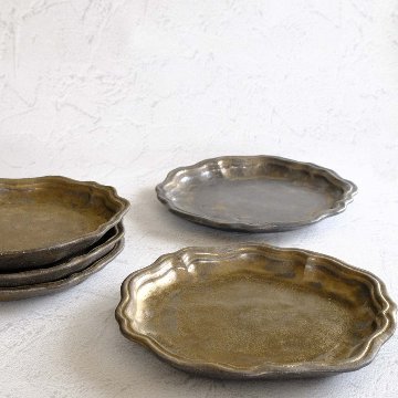 フリル丸平皿の画像