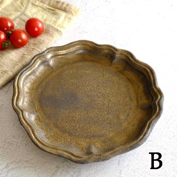 フリル丸平皿の画像