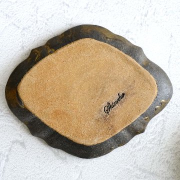 フリル楕円平皿の画像