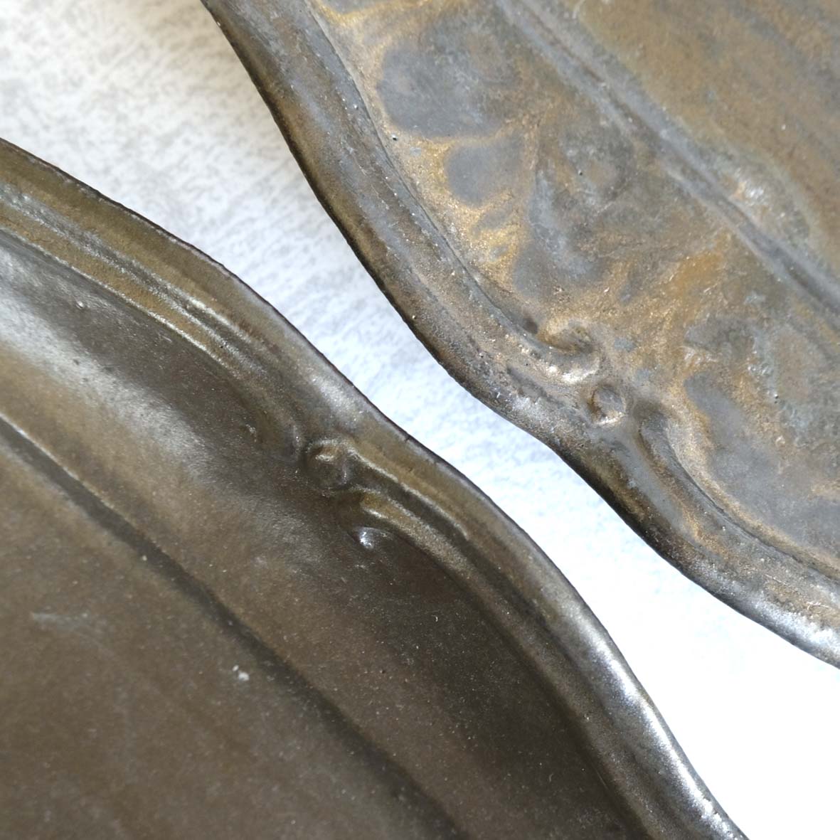 線文フリル楕円皿の画像