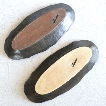 線文フリル楕円皿の画像